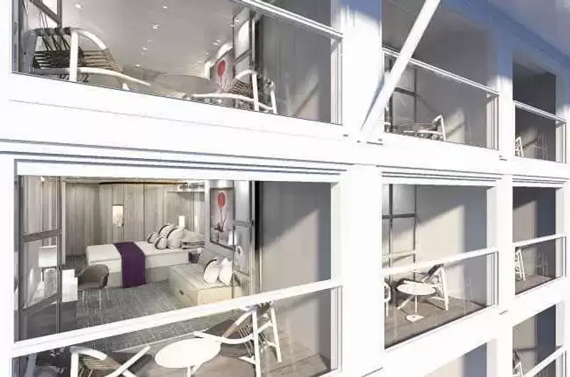 Cabina con balcone